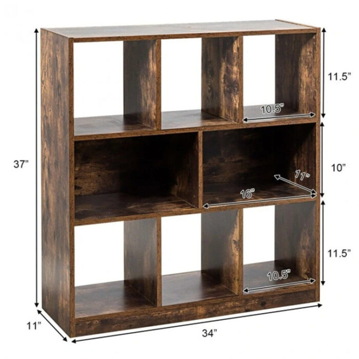 Macedonia Geometric Bookcase - Chic Decora