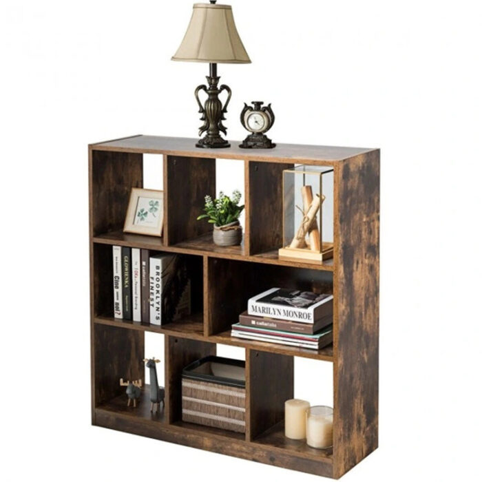 Macedonia Geometric Bookcase - Chic Decora