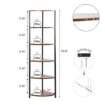 Madelena Corner Bookcase - Chic Decora