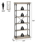 Mahpee Bookcase - Chic Decora