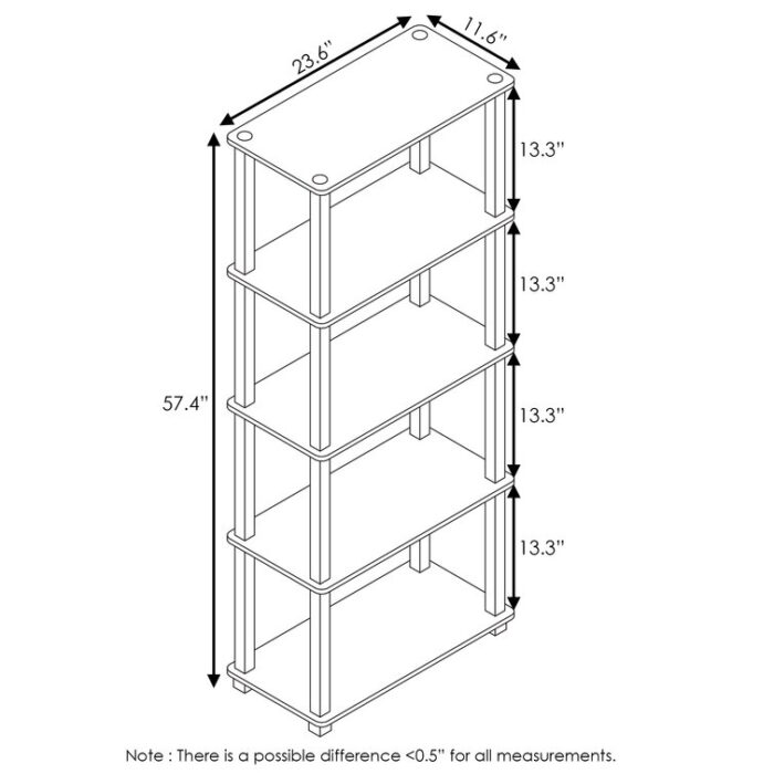 Malonne Bookcase - Chic Decora