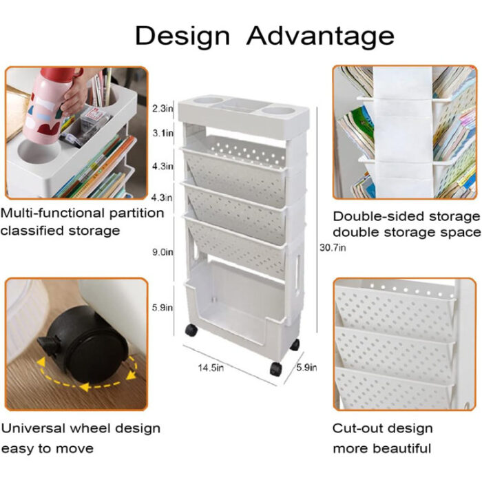 Manoy Bookcase - Chic Decora