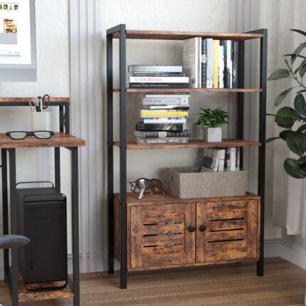 Marcellene Etagere Storage Bookcase - Chic Decora