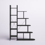 Marlecia 65” H x 47” W 10-Tier Ladder Bookcase - Chic Decora