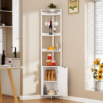 Martje 5-Tier Corner Bookcases - Chic Decora