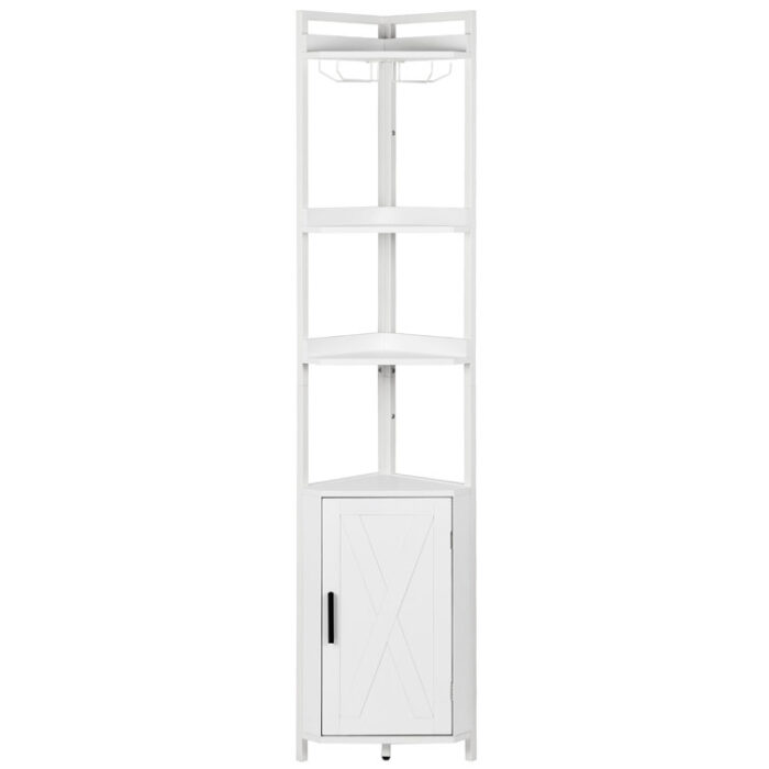 Martje 5-Tier Corner Bookcases - Chic Decora