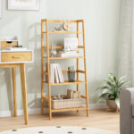 Maryclaire 4-Tier Bamboo Ladder Bookcase - Chic Decora