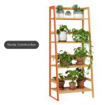 Maryclaire 4-Tier Bamboo Ladder Bookcase - Chic Decora