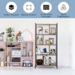 Mccarter Etagere Bookcase - Chic Decora