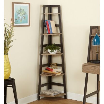 Mcmath Corner Bookcase - Chic Decora