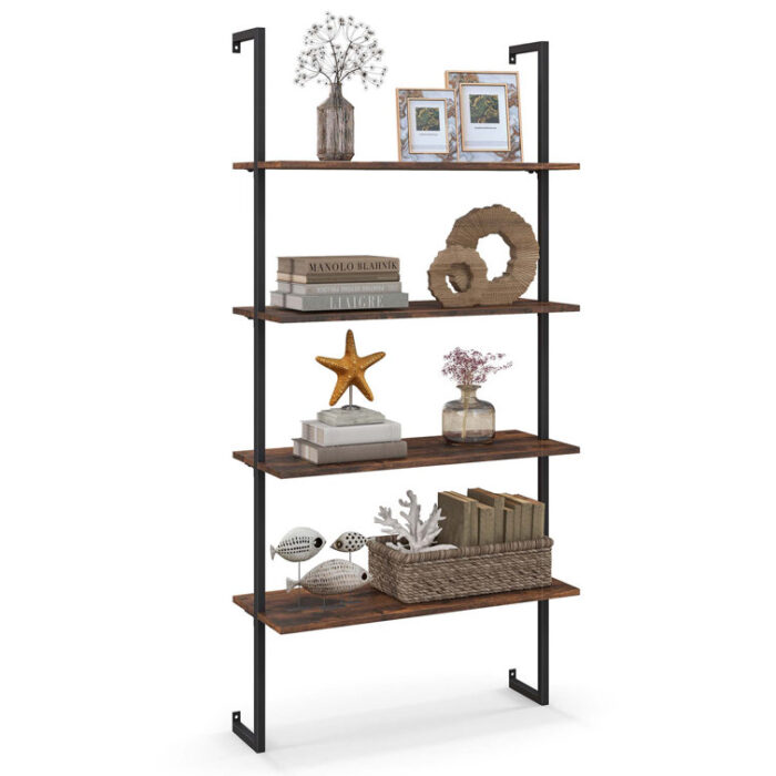 Mease Ladder Bookcase - Chic Decora