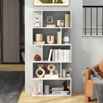 Melanierose Geometric Bookcase - Chic Decora