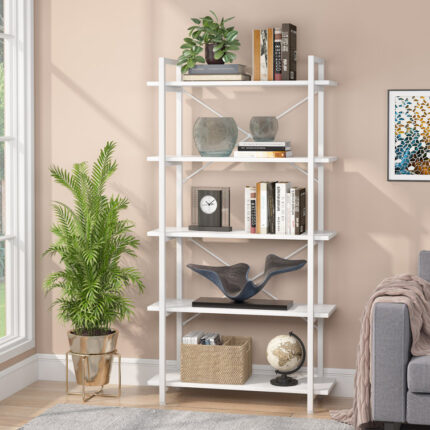 Metzli Unfinished Etagere Bookcase - Chic Decora