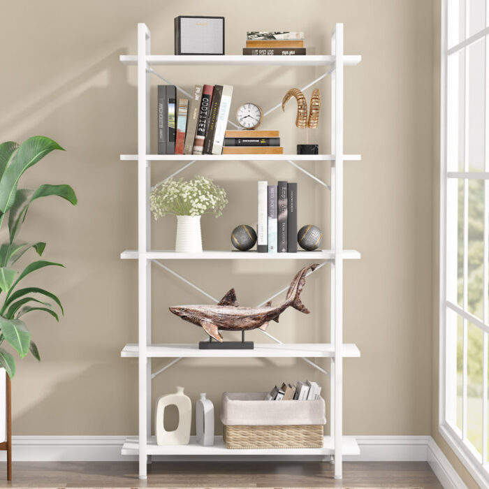 Metzli Unfinished Etagere Bookcase - Chic Decora