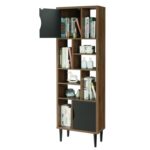 Minot Geometric Storage Bookcase - Chic Decora