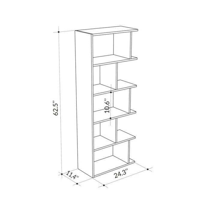 Mira Bookcase - Chic Decora