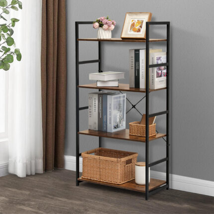 Modern Etagere Standard Metal Frame Bookcase - Chic Decora