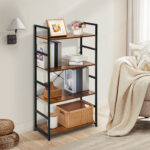 Modern Etagere Standard Metal Frame Bookcase - Chic Decora