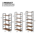 Modern Etagere Standard Metal Frame Bookcase - Chic Decora