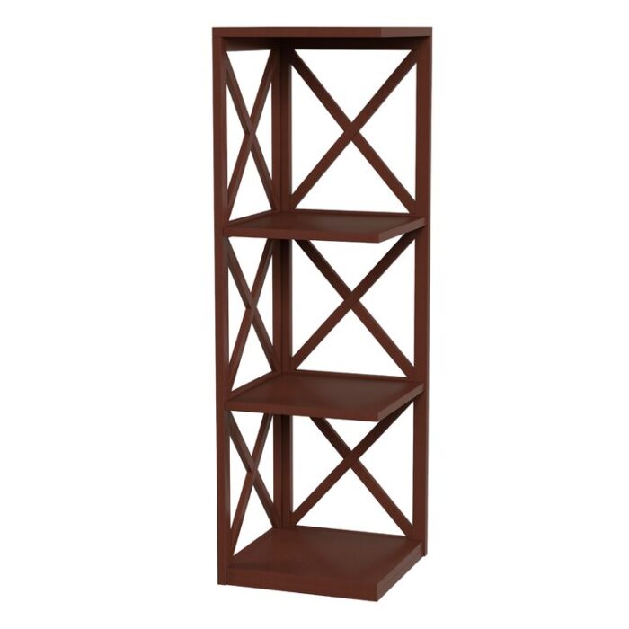 Monarrez Corner Bookcase - Chic Decora