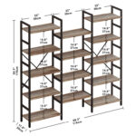 Morgan-Stuart Etagere Bookcase - Chic Decora