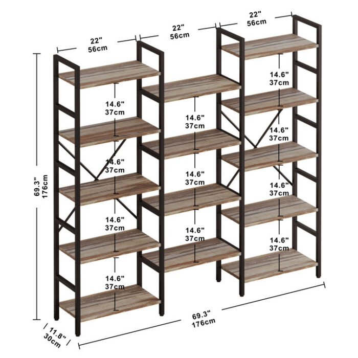 Morgan-Stuart Etagere Bookcase - Chic Decora