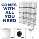 Mount-It! Wire Cube Storage Organizer – 12 Cubes - Chic Decora