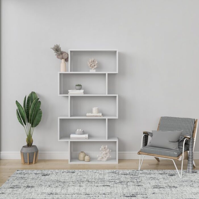 Musser Geometric Bookcase - Chic Decora