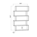 Musser Geometric Bookcase - Chic Decora