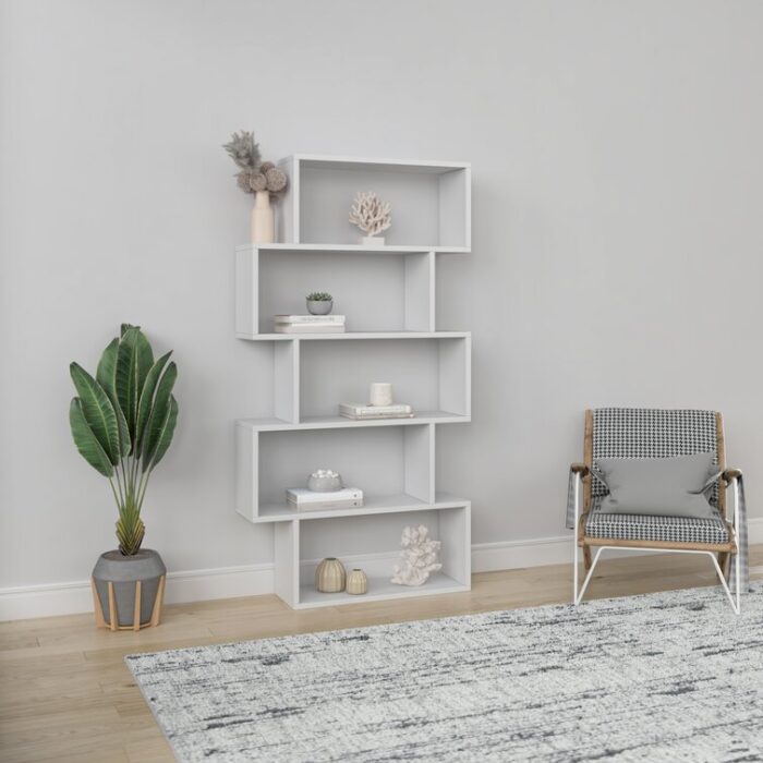 Musser Geometric Bookcase - Chic Decora