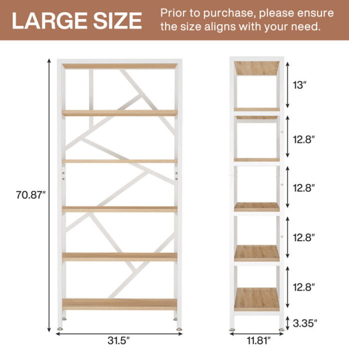 Myrikle Etagere Bookcase - Chic Decora