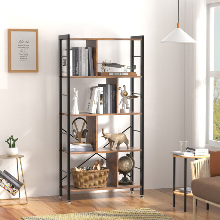 Naema Etagere Bookcase - Chic Decora