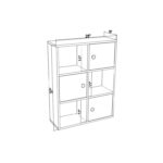 Najmin Storage Bookcase - Chic Decora