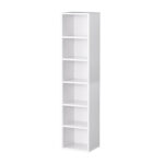 Narielle 71.4″Hx11.8″W 6-Tier Narrow Bookcase - Chic Decora