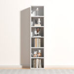 Narielle 71.4″Hx11.8″W 6-Tier Narrow Bookcase - Chic Decora