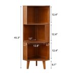 Nerbonne Corner Bookcase - Chic Decora