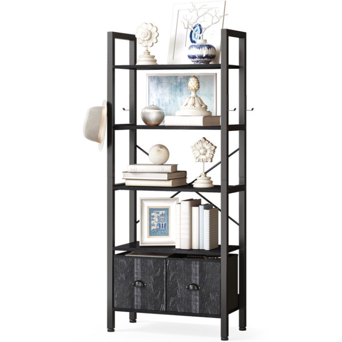 Nickalous Etagere Storage Bookcase - Chic Decora