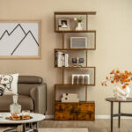 Niklaus Geometric Storage Bookcase - Chic Decora