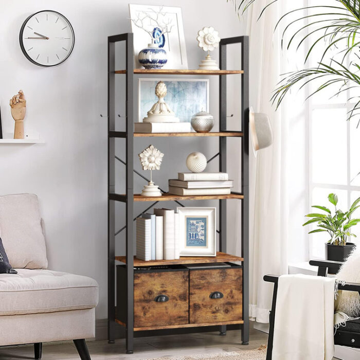 Odester Etagere Storage Bookcase - Chic Decora