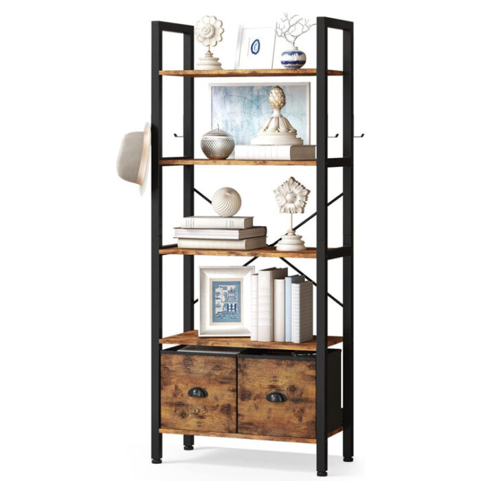 Odester Etagere Storage Bookcase - Chic Decora