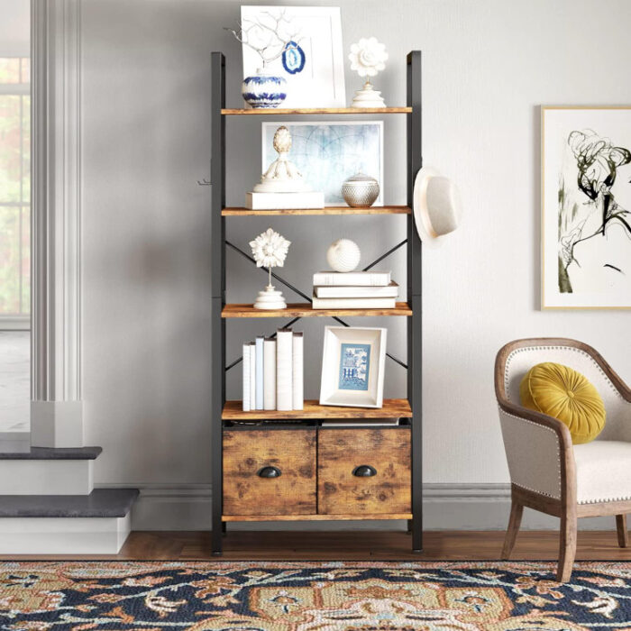 Odester Etagere Storage Bookcase - Chic Decora