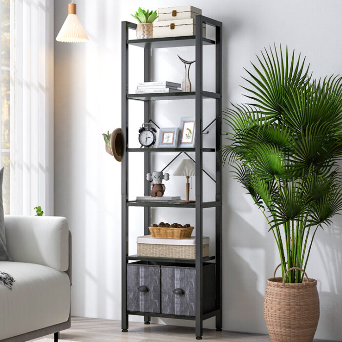 Okairy Etagere Storage Bookcase - Chic Decora