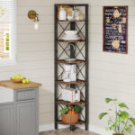 Padron Corner Bookcase - Chic Decora