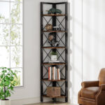 Padron Corner Bookcase - Chic Decora