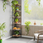 Pang Corner Bookcase - Chic Decora