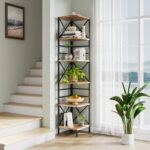 Pang Corner Bookcase - Chic Decora