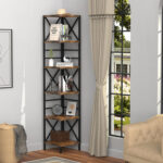 Pang Corner Bookcase - Chic Decora