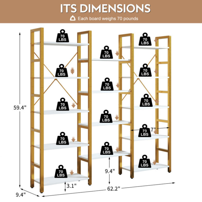 Pawling Etagere Bookcase - Chic Decora