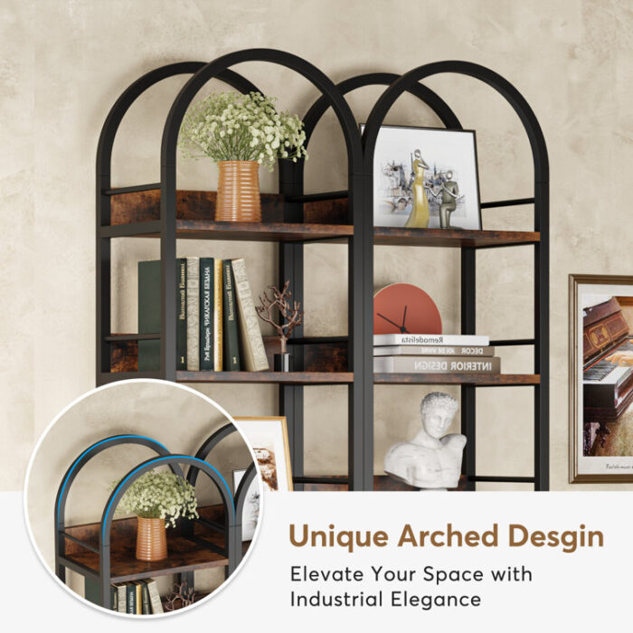 Pegeia Corner Bookcase - Chic Decora