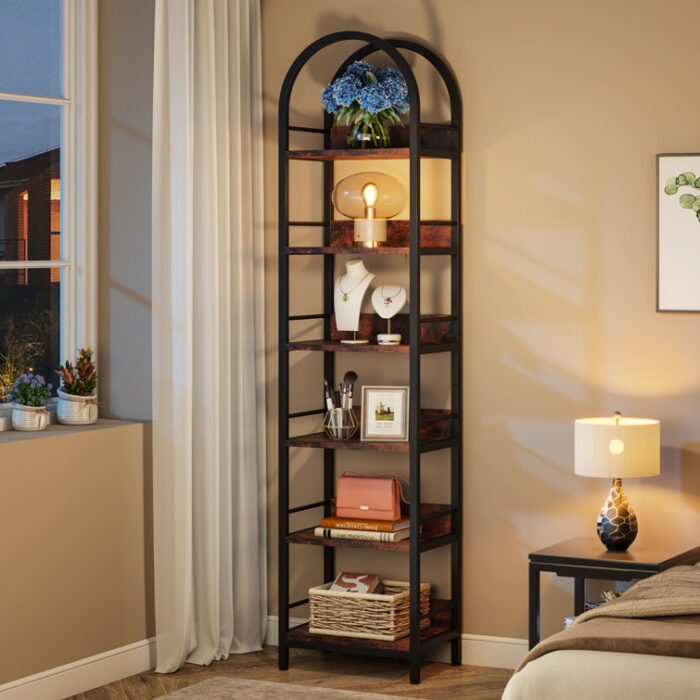 Pegeia Corner Bookcase - Chic Decora